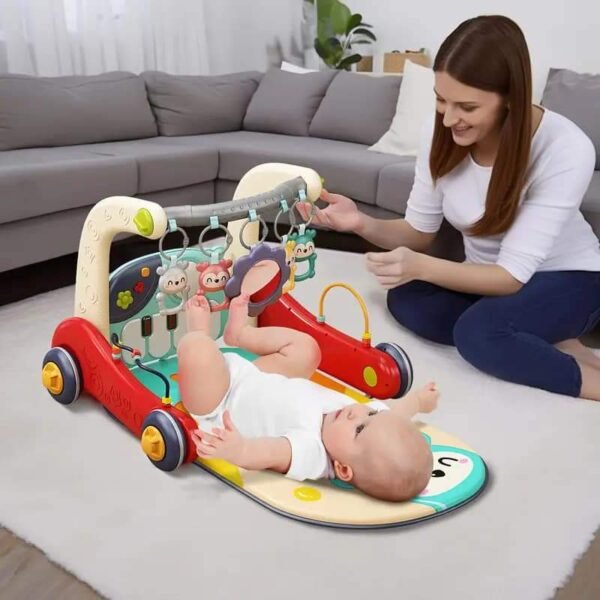Andanna Sit-to-Stand Walker Toys for 0-24 Months Boy Girl, Baby Walker Play Mat,Toddlers Play Piano Tummy Time,Boy & Girl Gifts for Newborn Baby Toddler 0 to 3 6 9 12 Months - Image 6