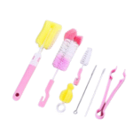 7-piece bottle brush sponge bottle brush nipple brush straw brush bottle clip bottle cleaning brush set
