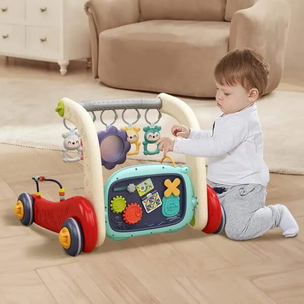 Andanna Sit-to-Stand Walker Toys for 0-24 Months Boy Girl, Baby Walker Play Mat,Toddlers Play Piano Tummy Time,Boy & Girl Gifts for Newborn Baby Toddler 0 to 3 6 9 12 Months - Image 2