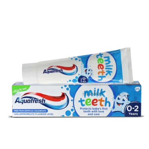 Aquafresh Milk Teeth Baby Friendly Mild Mint Flavour Toothpaste (0-2 years) 50ml
