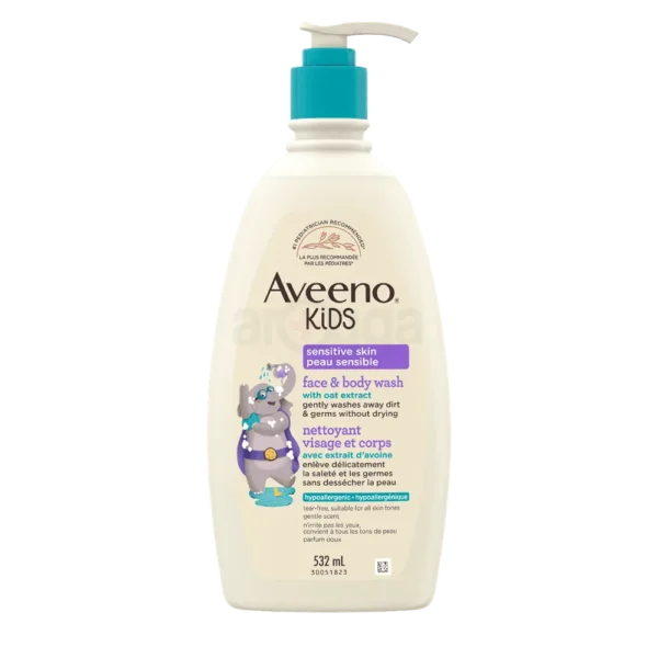 Aveeno Kids Face & Body Wash 532ml