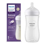 Avent Philips Natural Baby Feeding Bottle – Mimics Breastfeeding, Ideal for 3+ Months, 330 ml, 1-Pack (SCY906-01)