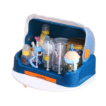 Baby dustproof tableware bottle storage box drain rack drying rack with cover baby food storage box