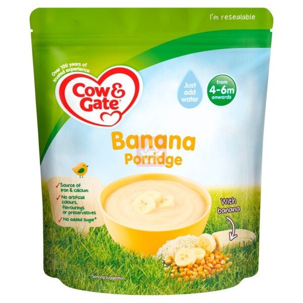 Cow & Gate Banana Porridge (From 4 to 6 Months) 125gm