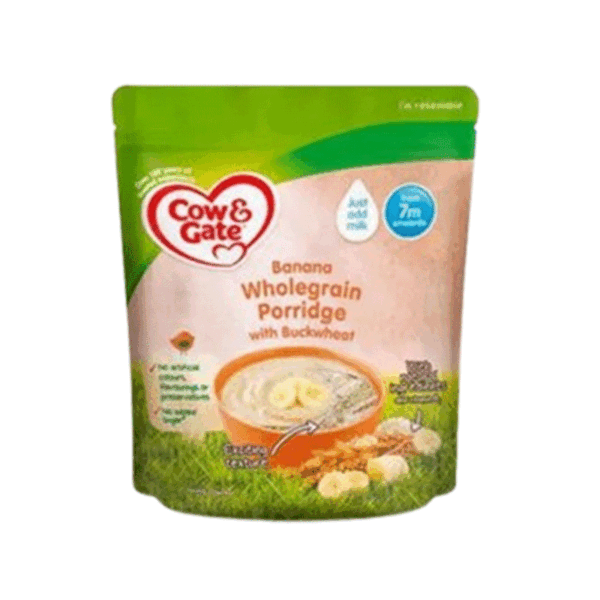 Cow & Gate Banana Wholegrain Porridge with Buckwheat (From 7 Months) 200gm