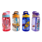 Cute little handsome boy plastic cup children's water cup straw cup creative handy cup duckbill children's cup student water cup