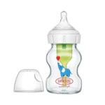 Dr. Brown's Options+ Wide Neck Glass Feeding Bottle with Anti Colic Vent 0m+ 5oz - 150ml BPA Free