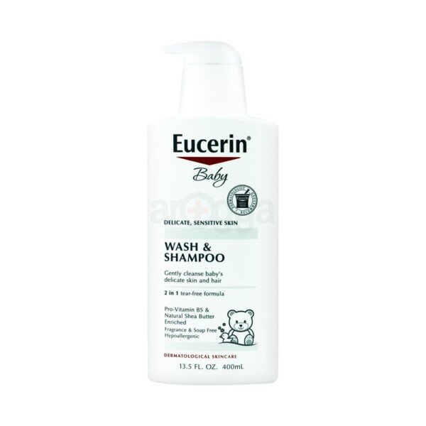 Eucerin Baby Wash and Shampoo- 400ml