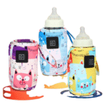 Factory wholesale cartoon milk warmer three-speed heating constant temperature milk bottle cover portable universal milk bottle insulation cover