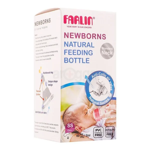 Farlin Newborns Natural Feeding Bottle (From 0m+) 60ml