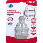 Farlin Stretchy Fur-Preventing Silicone Nipple 9m+