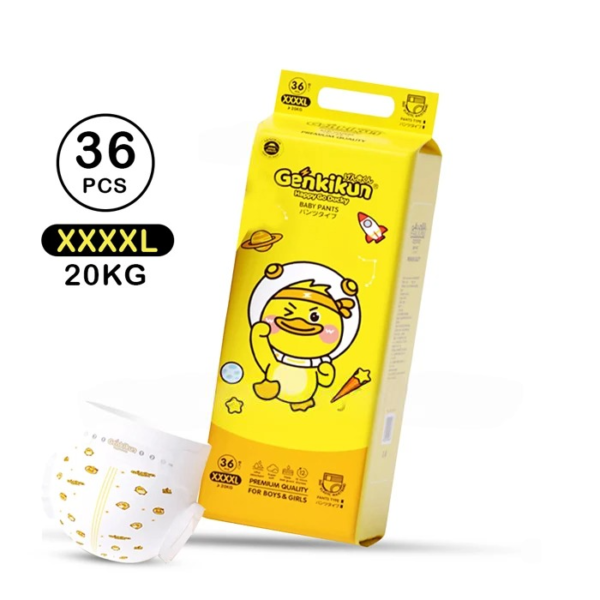 Genkikun Happy Go Ducky Baby Pants Size - XXXXL (20kg) 36pcs