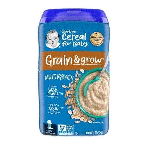 Gerber Grain & Grow Multigrain Cereal (6+mnths) 454gm