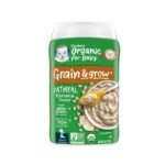 Gerber Grain & Grow Organic Oatmeal Banana Cereal (6+mnths) 227gm