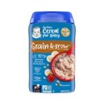 Gerber Lil' Bits" Oatmeal Banana Strawberry Cereal (8+mnths) 227gm