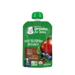 Gerber Organic Apple Blueberry Spinach Puree 99gm