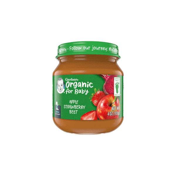 Gerber Organic For Baby Apple, Strawberry & Beet (From 6+mnths) 113gm