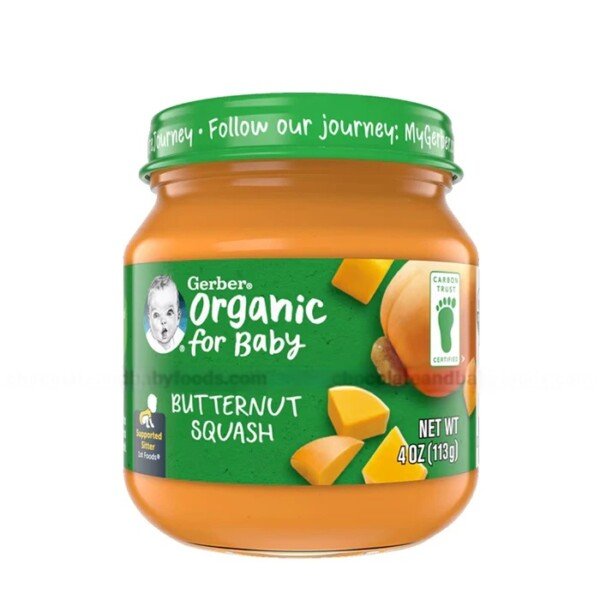 Gerber Organic For Baby Butternut Squash (6+mnths) 113gm
