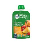 Gerber Organic Pear Peach Strawberry Puree 99gm