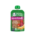 Gerber Organic Wonder Foods Banana Strawberry Beet Oatmeal Puree 99gm