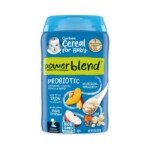 Gerber Probiotic Oatmeal Lentil Peach & Apple Cereal (6+mnths) 227gm