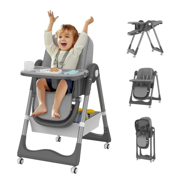 Functional Foldable 4 In 1 High Chair S-330 | Portable Baby Feeding Chair |