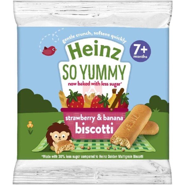 Heinz Strawberry & Banana Biscotti (7m+) 60gm