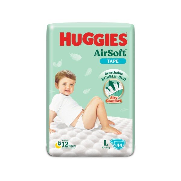 Huggies Diapers Airsoft SJP (Large) 44pcs pack
