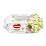 Huggies Skin-loving Natural Fibers Clean Care Baby Wipes 80pcs