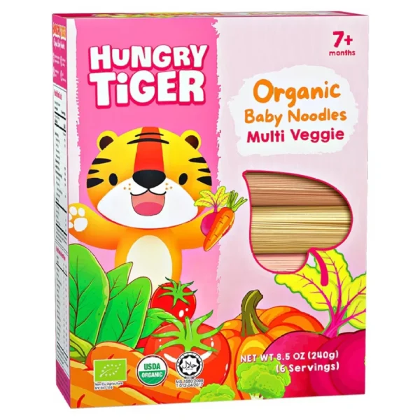 Hungry Tiger Organic Baby Noodles Multi Veggie (7+months) 240gm