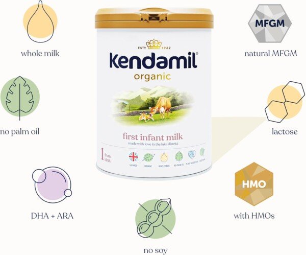 Kendamil Organic First Infant Milk Stage 1 From Birth to 6 Months 800g - Image 5