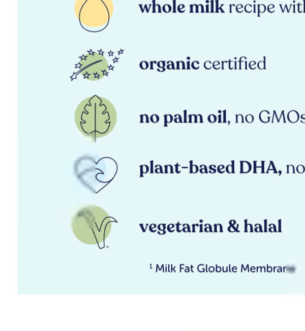 Kendamil Organic Follow On Milk  Stage 2 6m to 12 Months 800g - Image 4