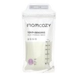 Momcozy Breastmilk Storage Bags, 6oz Temp-Sensing, Leak-Proof Freezer Pouches, 50pcs