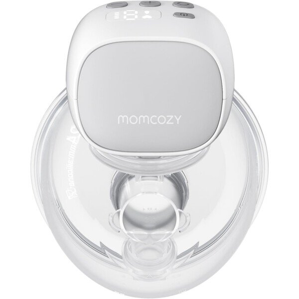Momcozy Hand-Free Breast Pump with LED Display S9 Pro, for Breastfeeding Moms, 1 Pack, Quill Gray