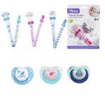 Momeasy Baby Silicone Pacifier & Pacifier Holder Set BPA Free MOQ One Carton Factory Directly Supply Manufacturer China