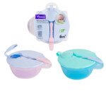 Momeasy Baby Weaning Bowl With Heat Sensing Spoon Baby Feeding Set MOQ One Carton Factory Directly Supply