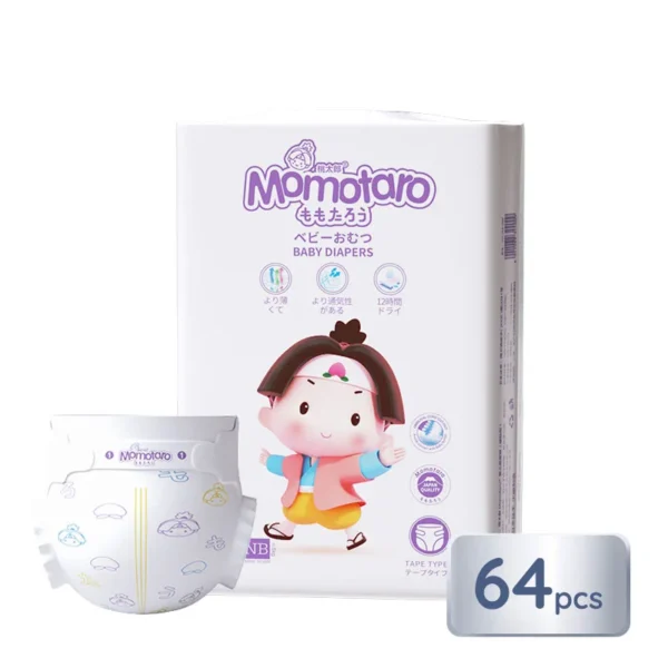 Momotaro Newborn Diapers 64 pcs