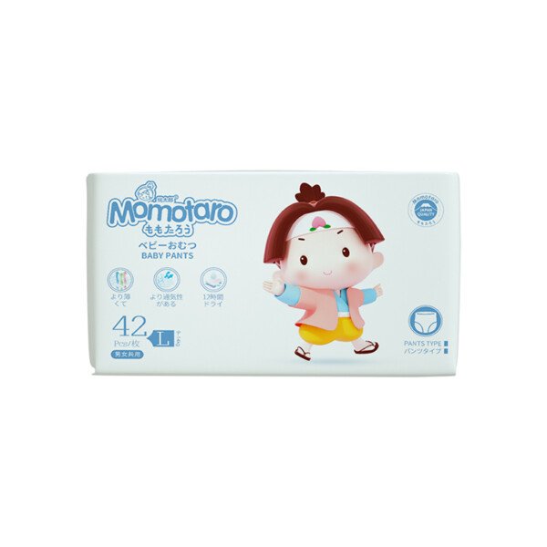 Momotaro Baby Diapers Pant L - 42 Pcs (9-14Kg) 42 Pcs