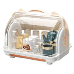 Cup rack desktop dustproof glass cup tea cup storage red wine glass drain tray cup rack water cup storage box