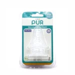 PUR Comfort Feeder 2 Silicone Nipple (L 6m+ Baby) Fast Flow