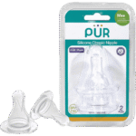 PUR Comfort Feeder 2 Silicone Nipple (M 3-6m Baby) Medium Flow