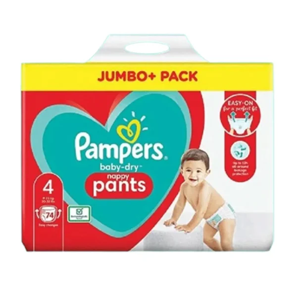Pampers Baby Dry Pants Size 4-74 pcs