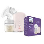 Philips Avent Electric Breast Pump - Natural Motion - 3X Faster - USB Rechargeable - Quiet Motor - SCF395-11