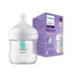 Philips Avent Natural Baby Feeding Bottle - No.1 Brand Recommended by Moms Worldwide - Ideal for 0 months+ Natural Response Technology Mimics Breastfeeding - Uniquely Designed Nipple releases milk only when baby drinks - Pack of 1 - SCY900/01