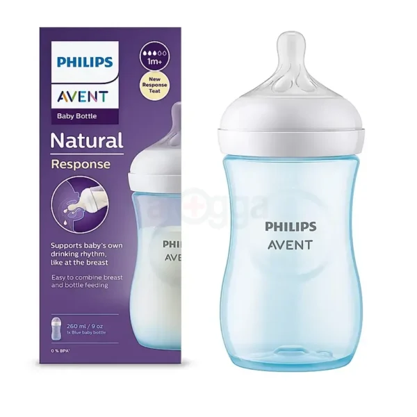 Philips Avent Natural Response Blue Feeding Bottle (1m+) 260ml