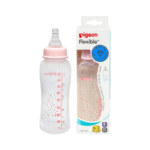 Pigeon Flexible Color PP Feeding Bottle Slimneck 4+ 250ml - Pink