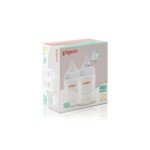 Pigeon SofTouch 3 Baby Bottle for 0+ Months Babies, BPA & BPS-Free, 160ml, PP, Twin Pack