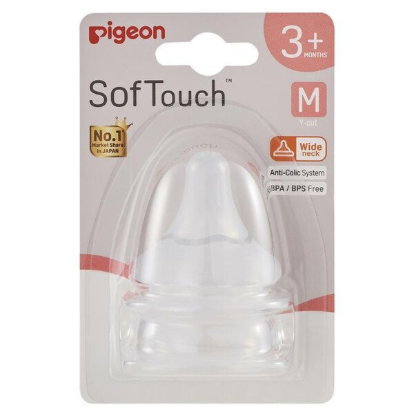 Pigeon SofTouch Teat M 2 Pack