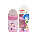 Pigeon SofTouch™ Color PP Feeding Bottle Wideneck 0+ 160ml - Pink