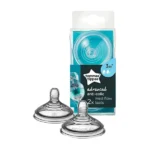 Tommee Tippee Closer To Nature Advanced Anti-Colic 2x Med Flow Teats 3m+